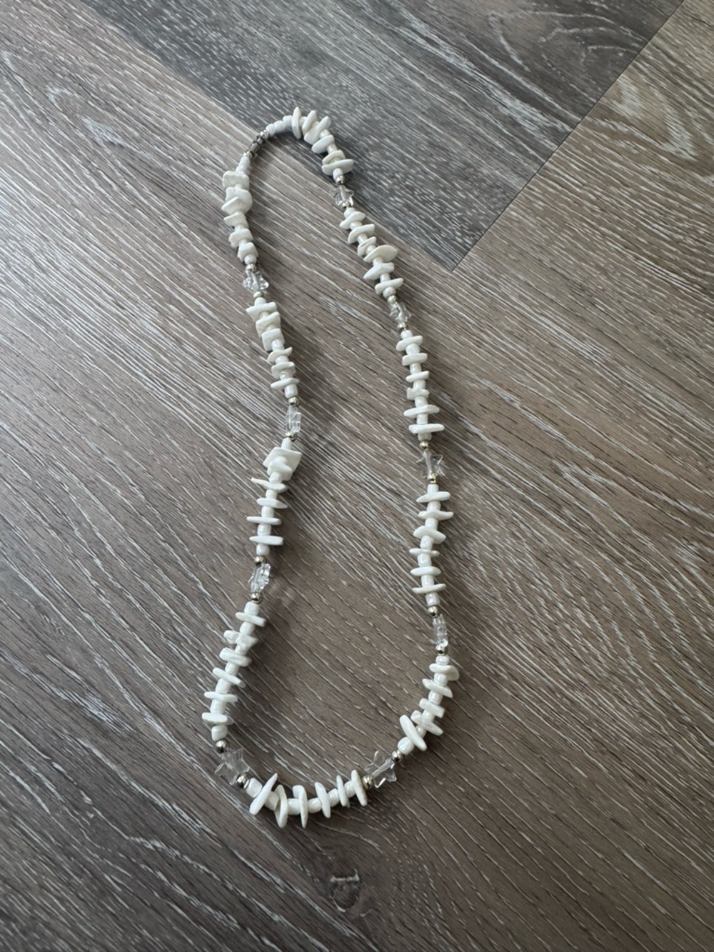 Y2K puka shell and stars necklace